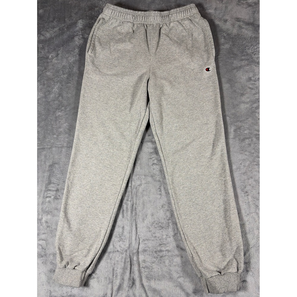 Champion Mens Eco Fleece Sweatpants Gray Joggers P1022 Medium